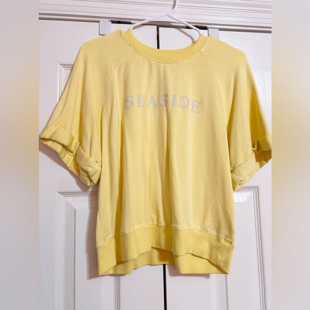 Brandy Melville Yellow Graphic Tee